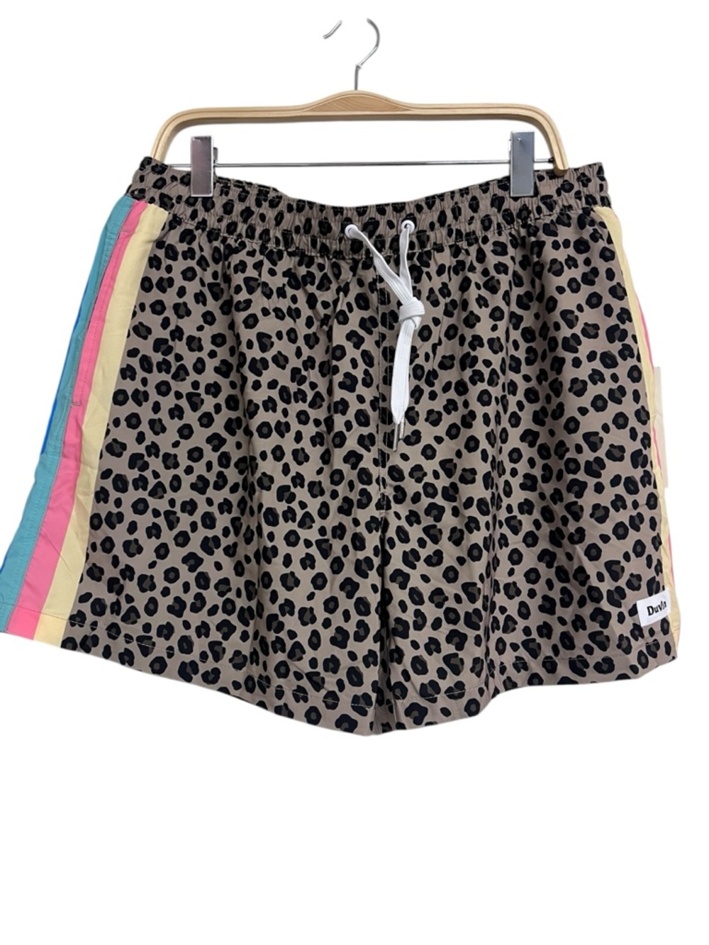 NEW Mens Duvin Cheetah Disco Swim Shorts XXL